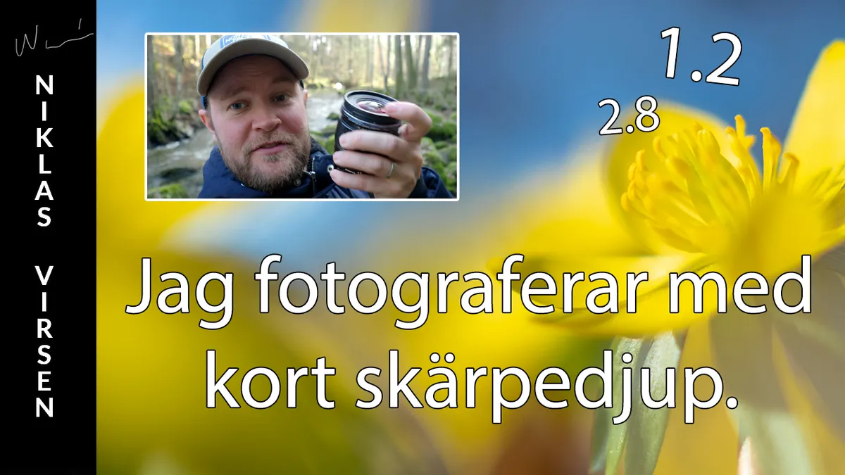 Jag fotograferar med kort skärpedjup. Gör du?