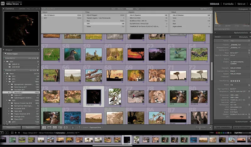 Jag använde Adobe Bridge men är tillbaka i Lightroom Classic CC igen.