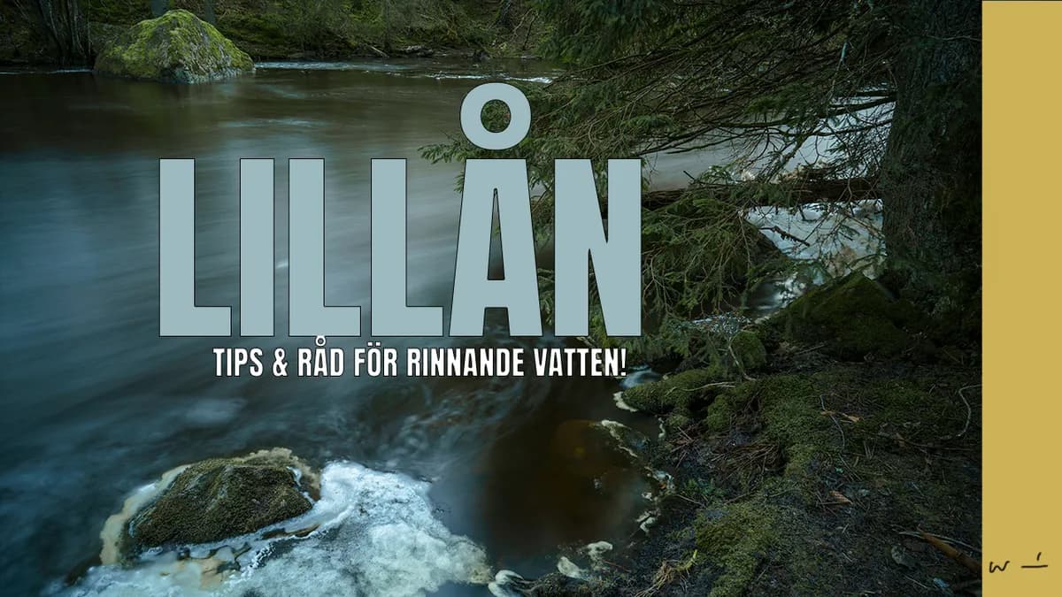 Fotograferar rinnande vatten vid Lillån – tips för rinnande vatten.