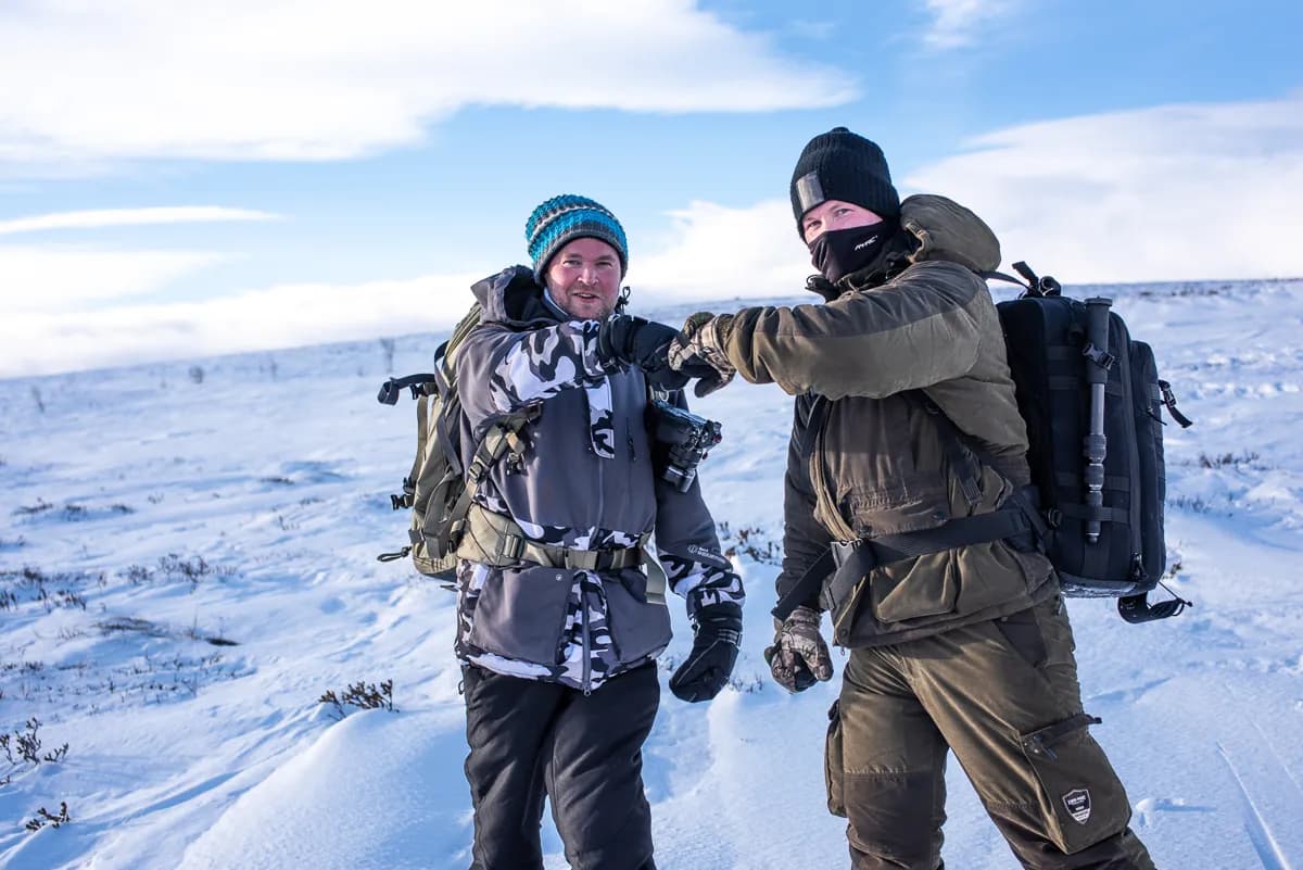 Snöstorm på Dovrefjell. Här är alla bilderna.