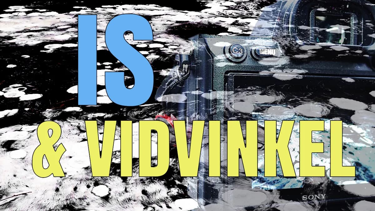 Fotograferar is med vidvinkel.